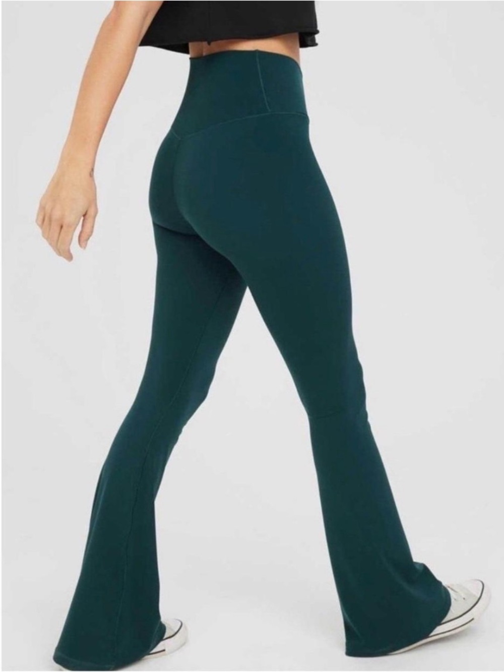 aerie High-Rise Flare Leggings - Deep Teal